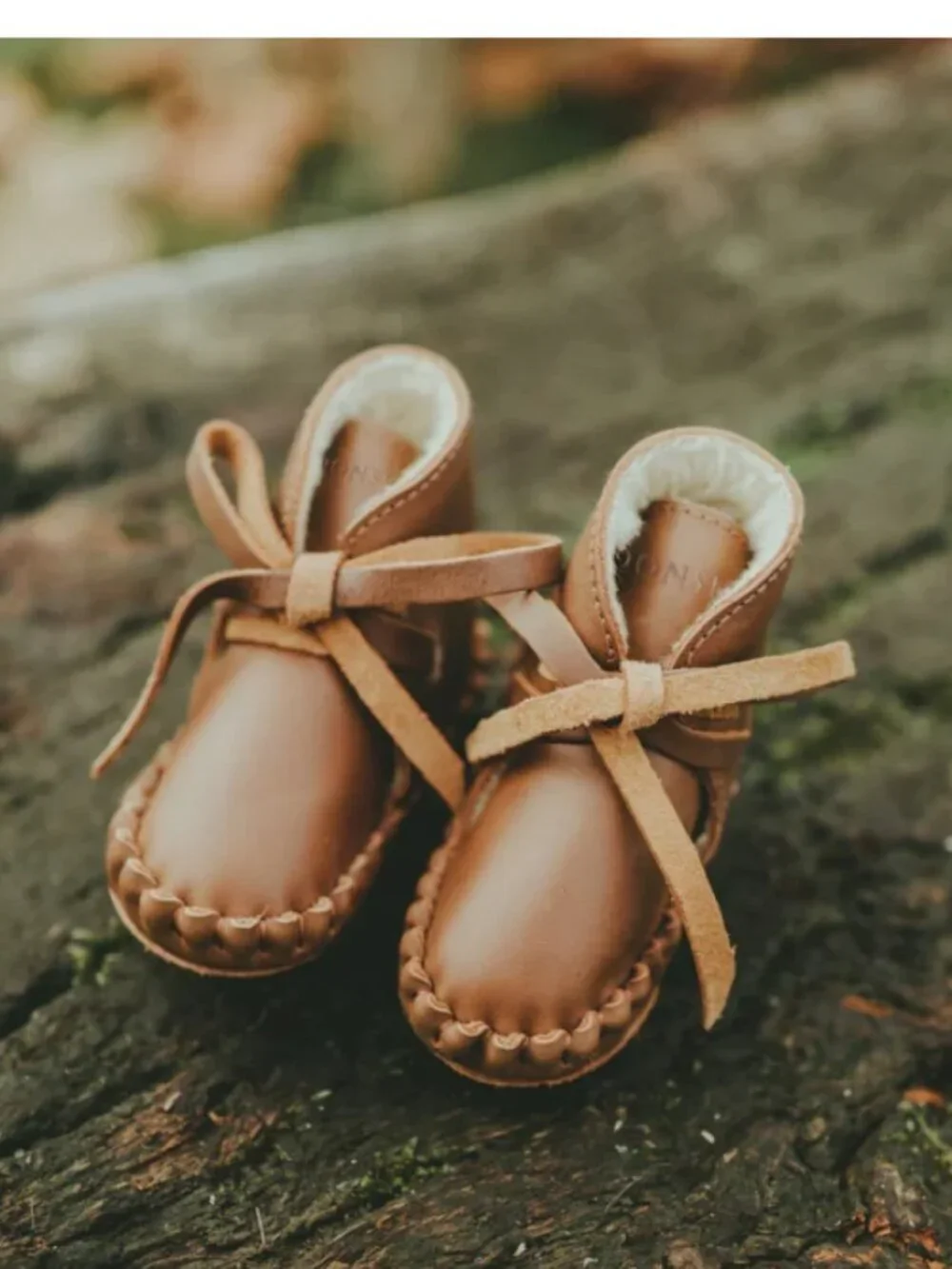 Donsje Pina Classic Booties Cognac Classic Leather 12-18 Months